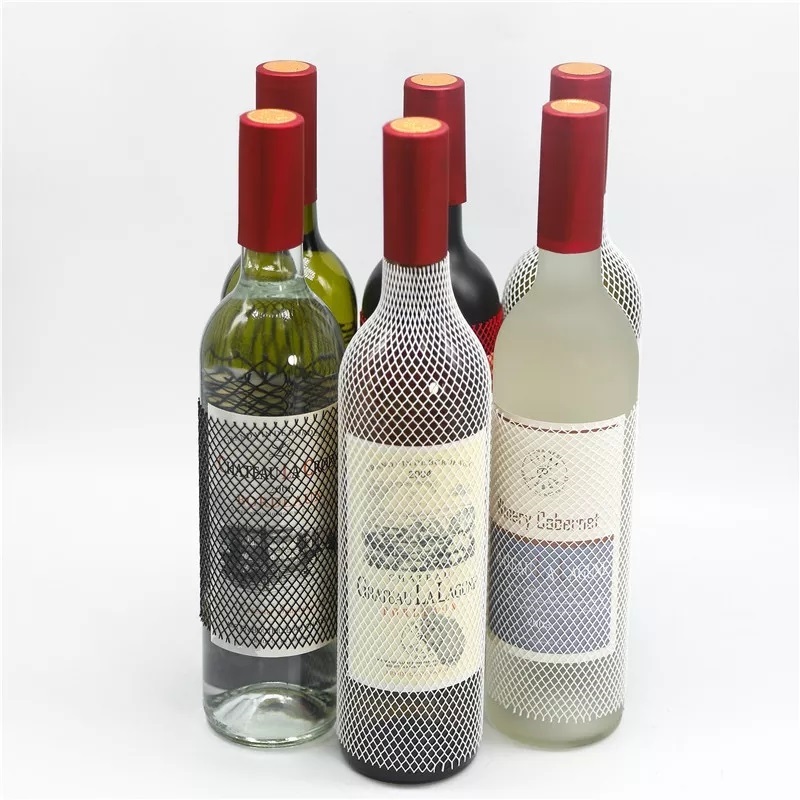 wine bottle netting mesh bag