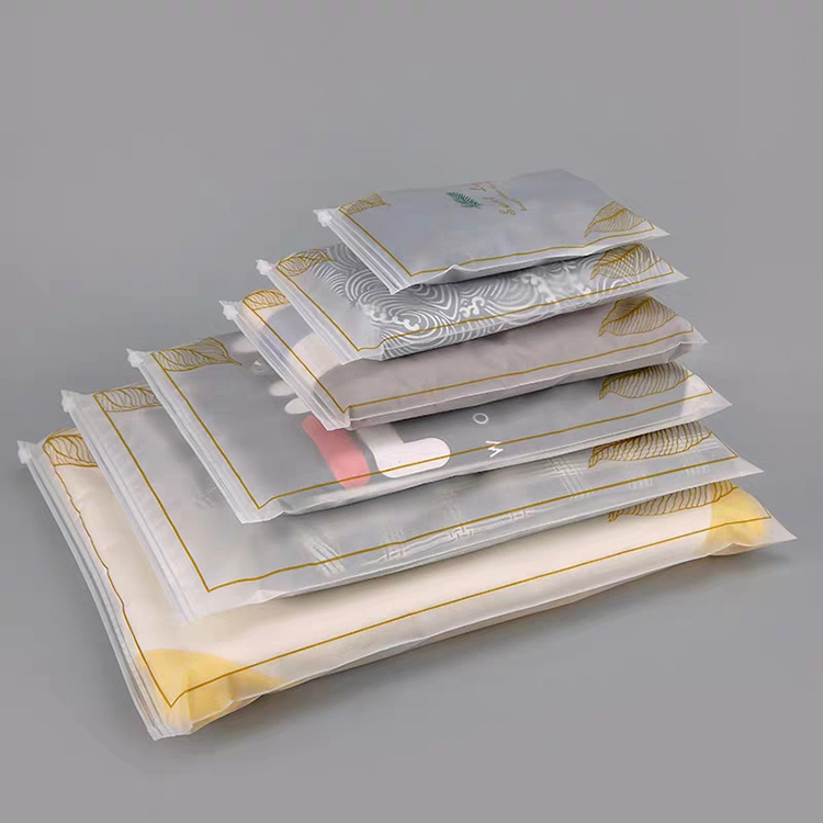 frosted zipper packaging bags 